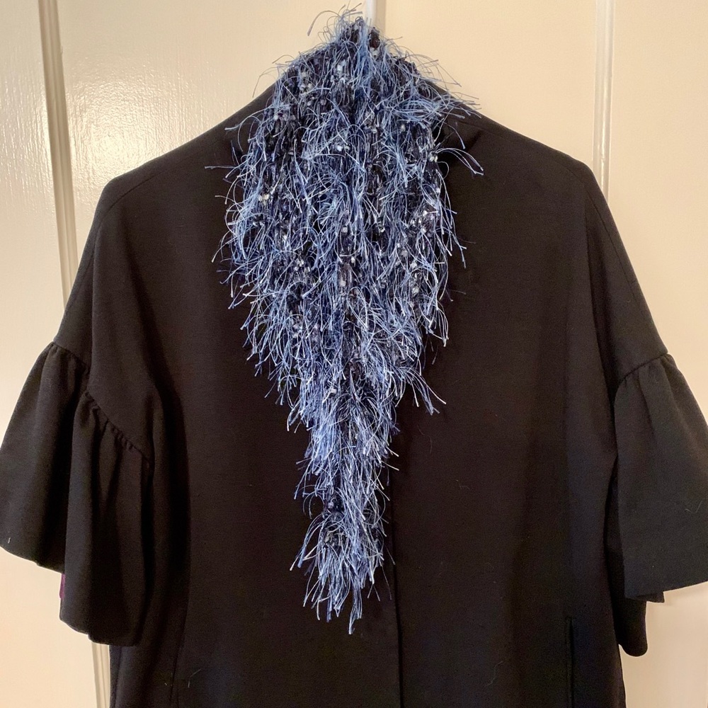 Knitted silk scarf